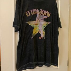 Elton John Graphic Tee - Black